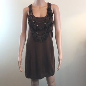 Nanette Lepore brown tank dress